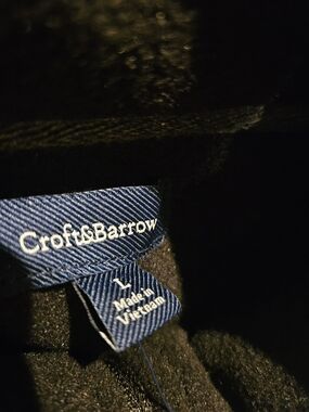 Croft & Barrow Black fleece